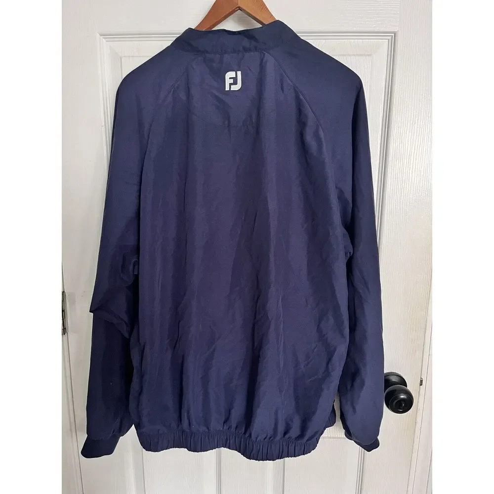 Footjoy Pullover‎ Windbreaker Jacket Navy Blue Mens L